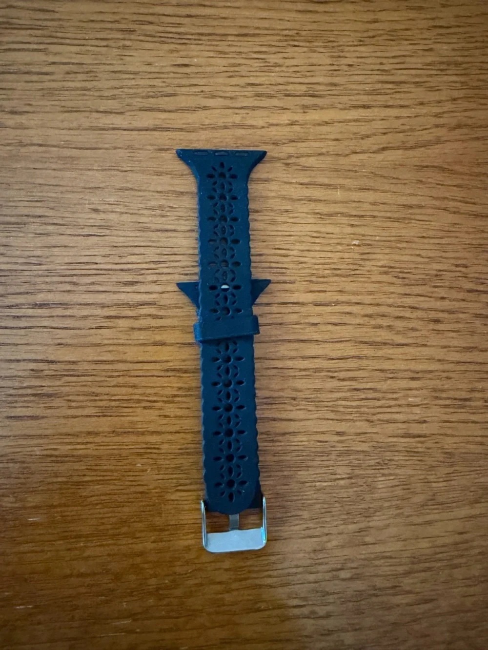 Black Floral Cutout Apple Watch Band 38mm